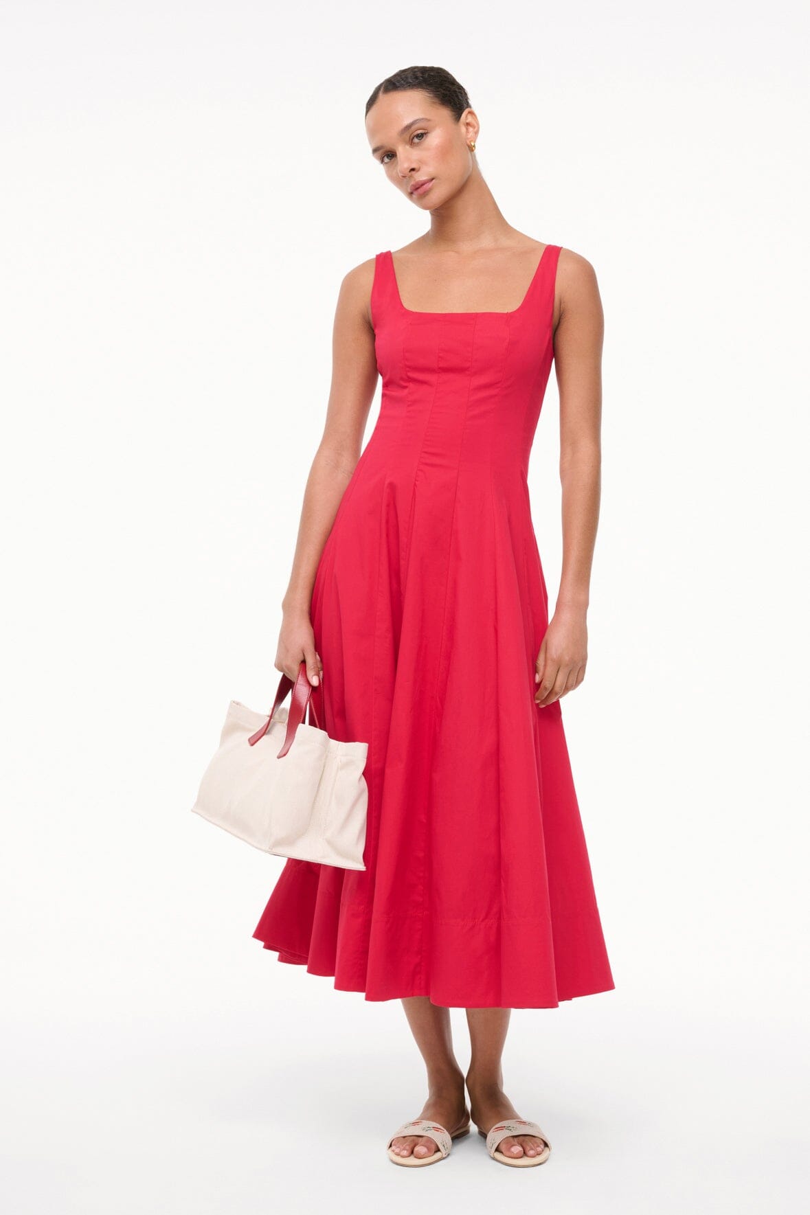 WELLS DRESS CHERRY - STAUD near me