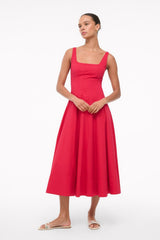 WELLS DRESS CHERRY - STAUD near me