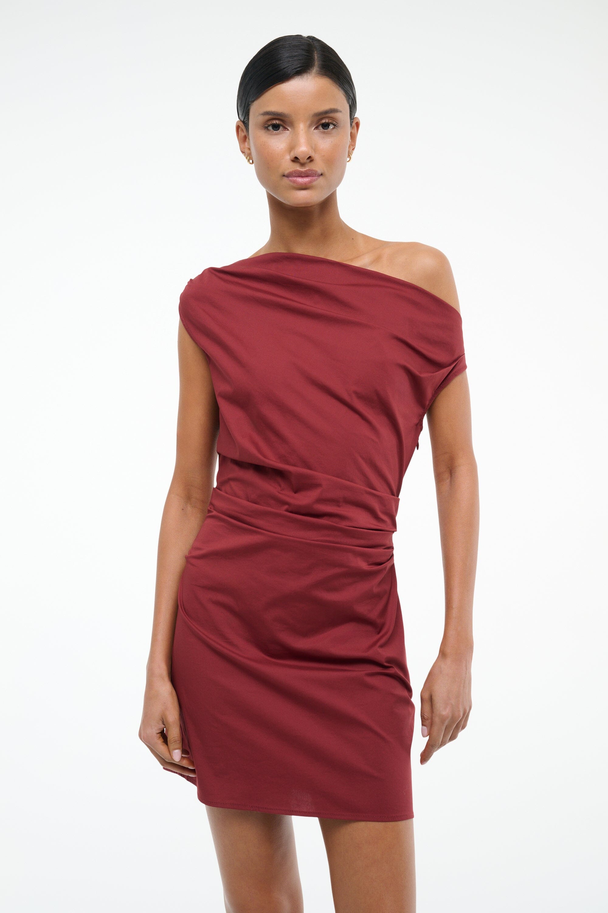 PHARE MINI DRESS SANGRIA - STAUD online