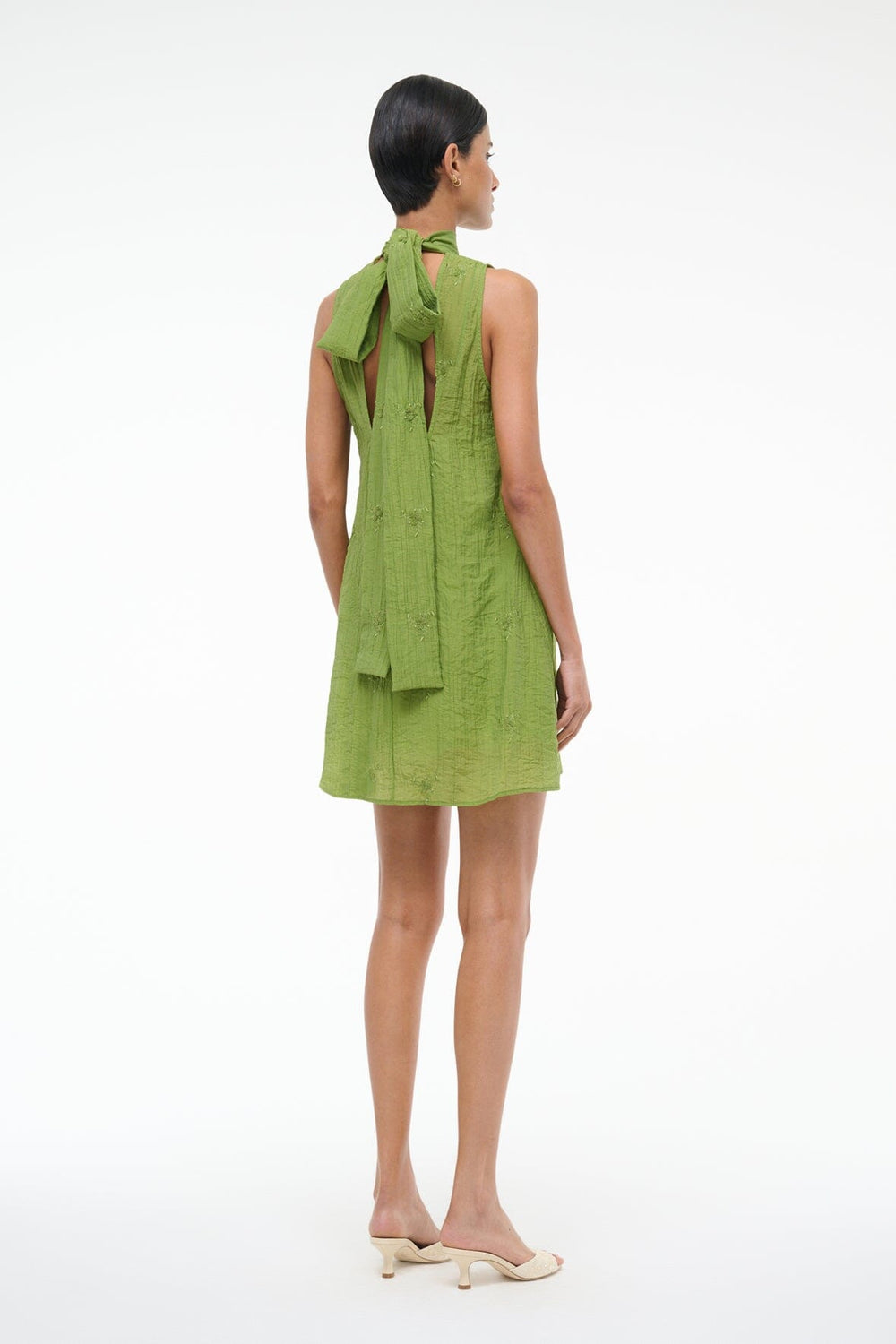 ADDY MINI DRESS GARDEN GREEN - STAUD sale