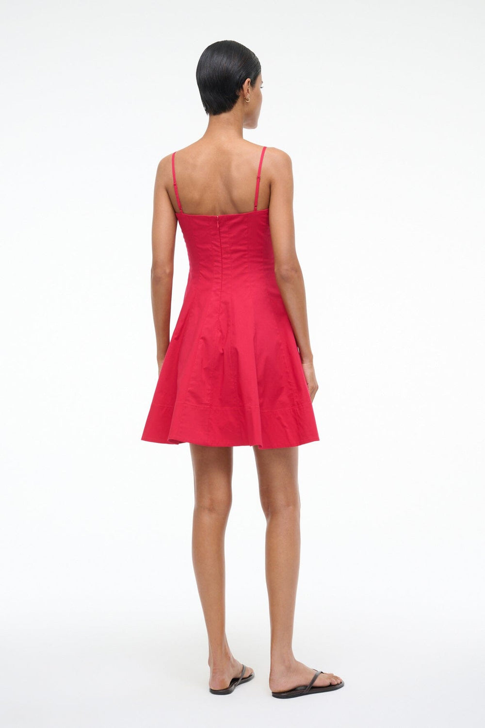 WYLIE MINI DRESS CHERRY - STAUD outlet