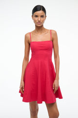 WYLIE MINI DRESS CHERRY - STAUD outlet