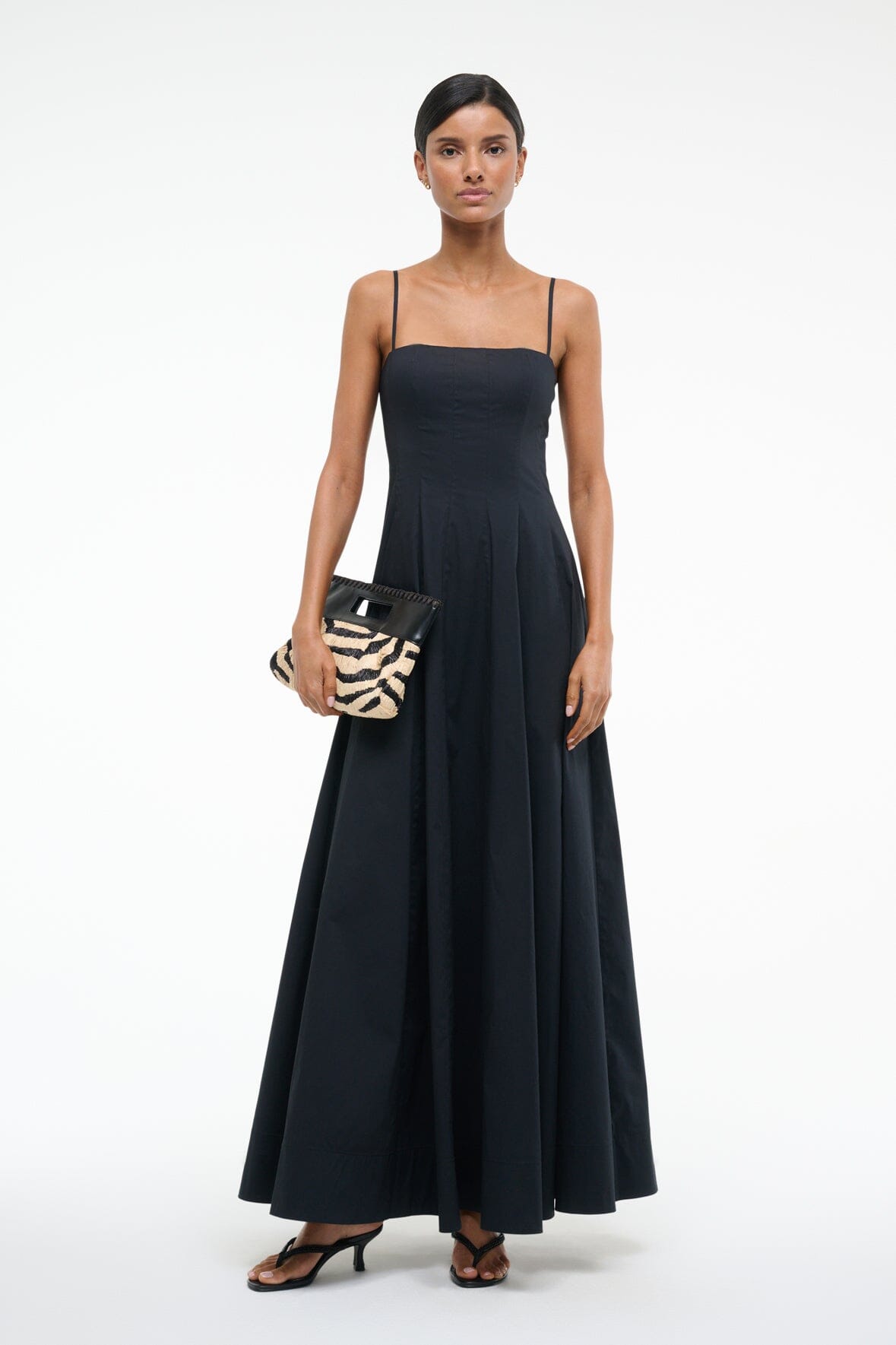 WYLIE MAXI DRESS BLACK - STAUD online