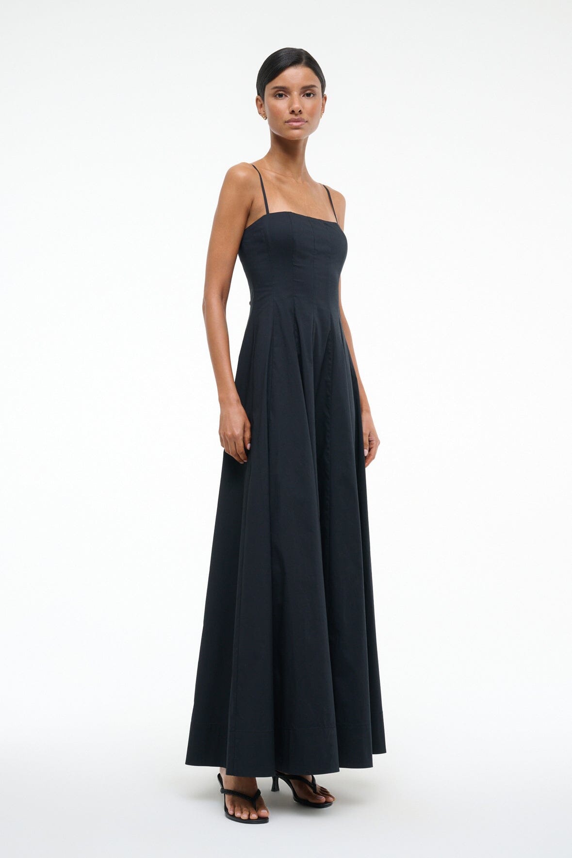 WYLIE MAXI DRESS BLACK - STAUD online