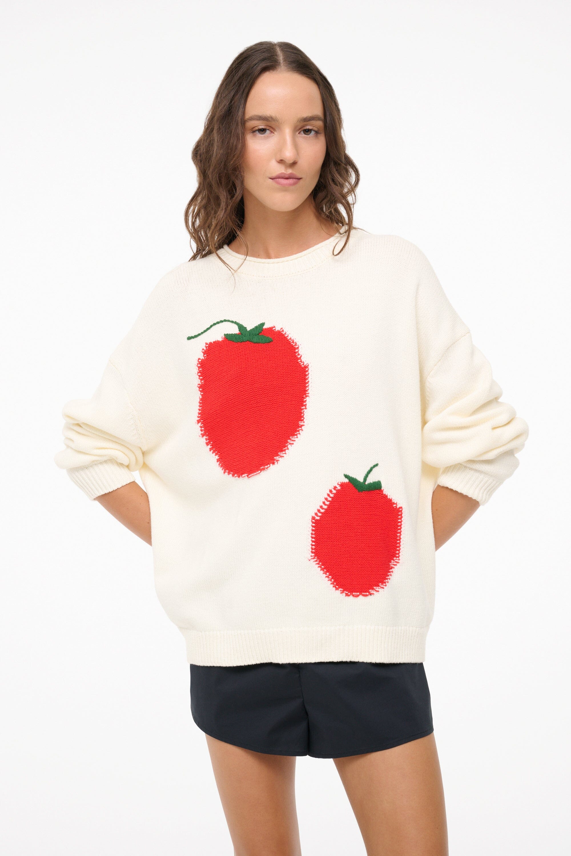 GIADA SWEATER ROMA IVORY - STAUD online