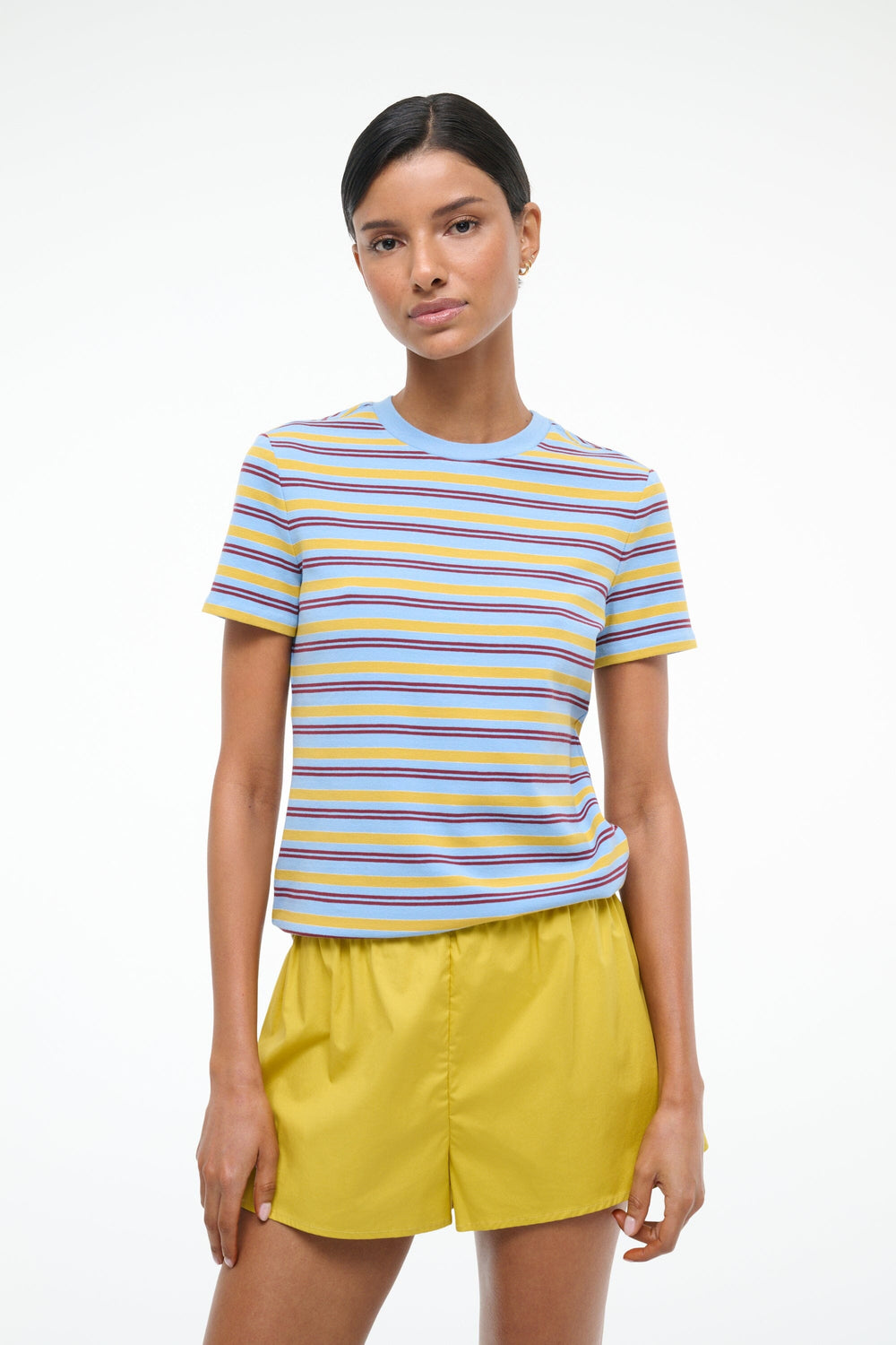 WEEKEND CREW TEE LINUS STRIPE - STAUD near me