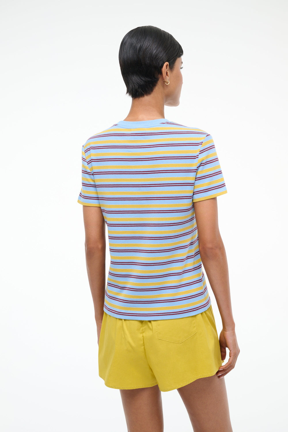 WEEKEND CREW TEE LINUS STRIPE - STAUD near me