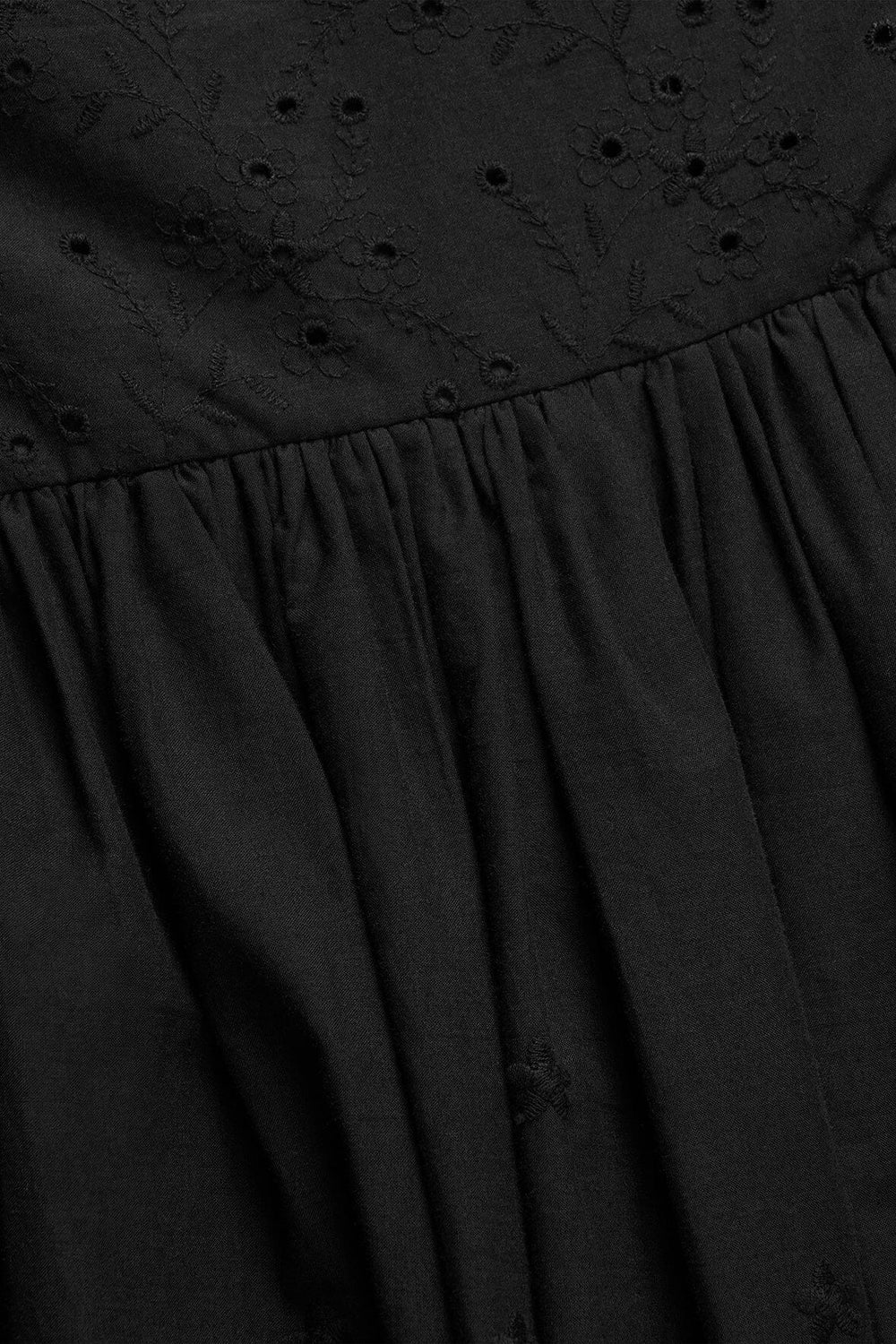 PROCIDA SKIRT BLACK EYELET - STAUD US