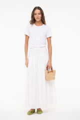 PROCIDA SKIRT WHITE EYELET - STAUD near me
