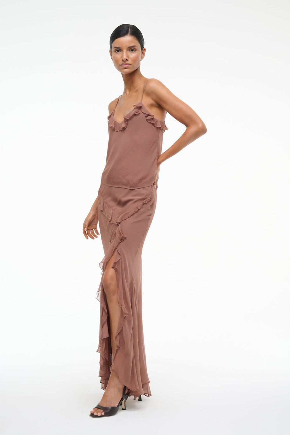 DIANA SKIRT MOCHA - STAUD sale