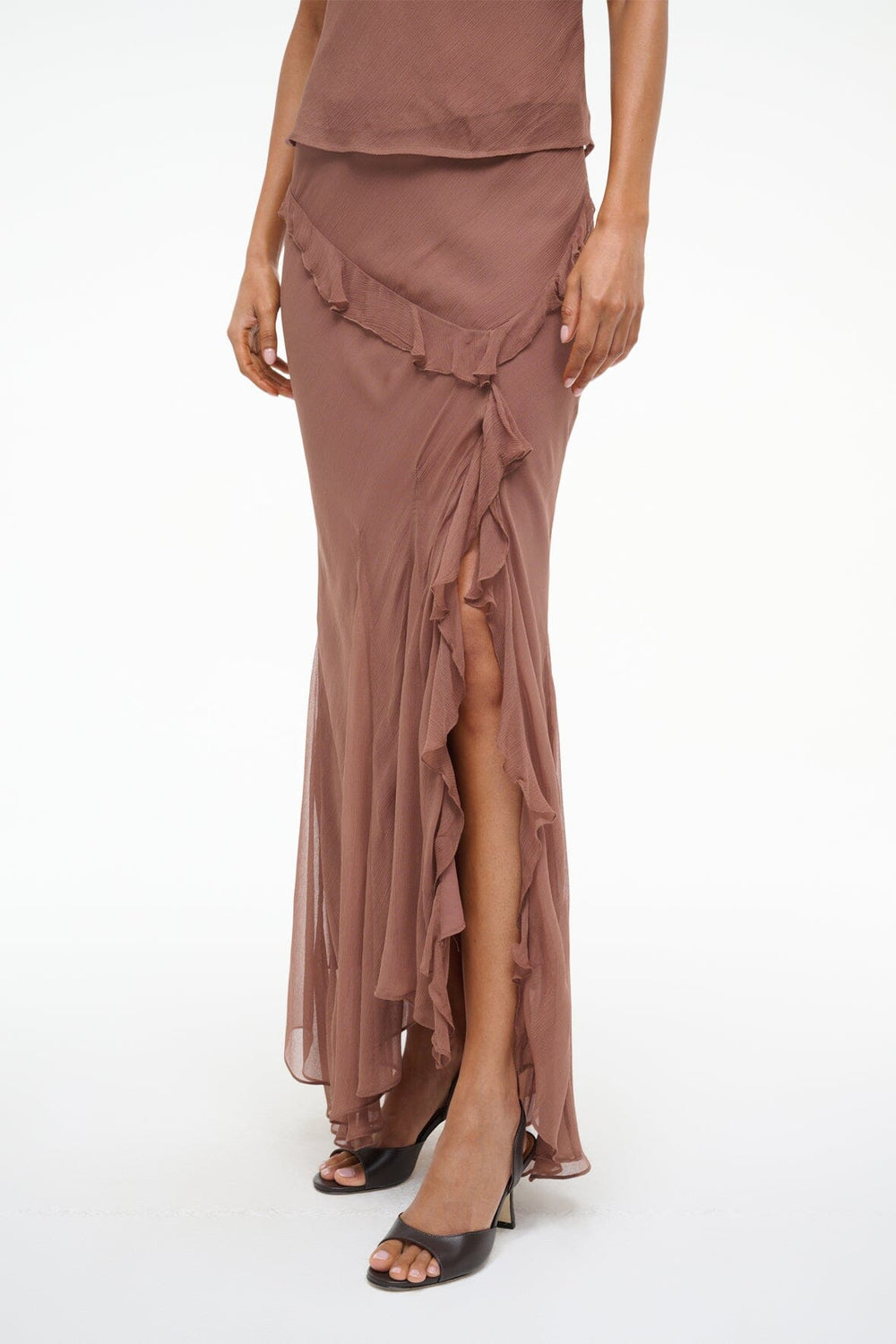 DIANA SKIRT MOCHA - STAUD sale