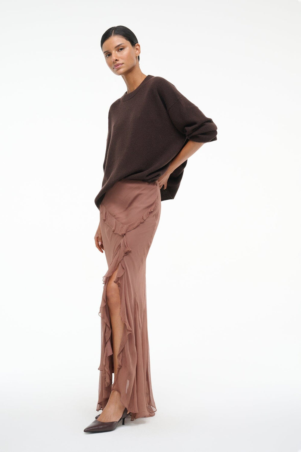 DIANA SKIRT MOCHA - STAUD sale