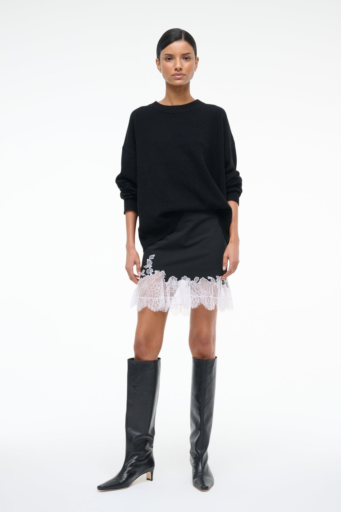 NADIA MINI SKIRT BLACK - STAUD near me