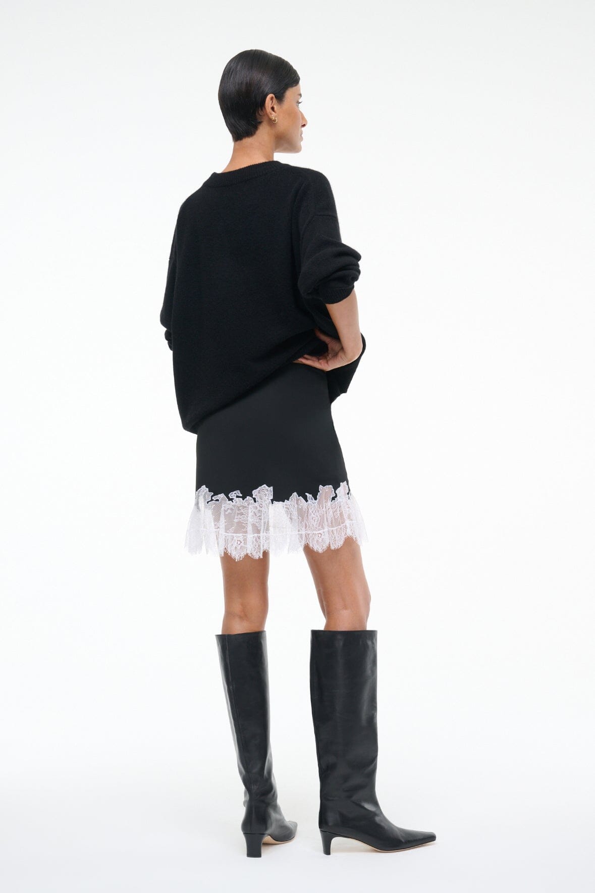 NADIA MINI SKIRT BLACK - STAUD near me