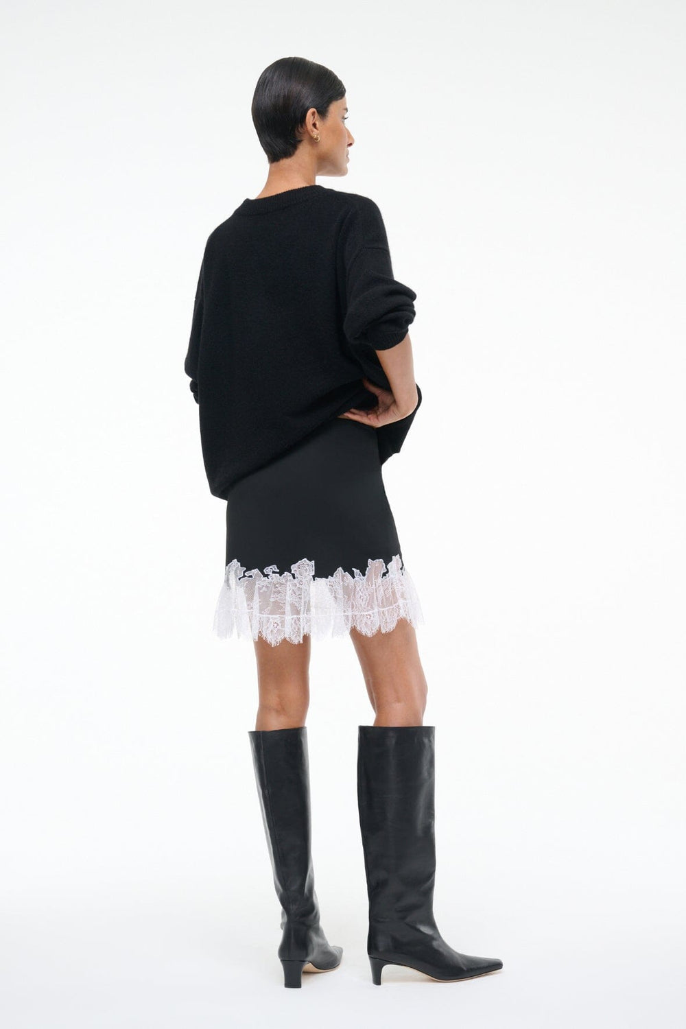 NADIA MINI SKIRT BLACK - STAUD near me