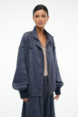 SIMONE JACKET CHAMBRAY - STAUD outlet