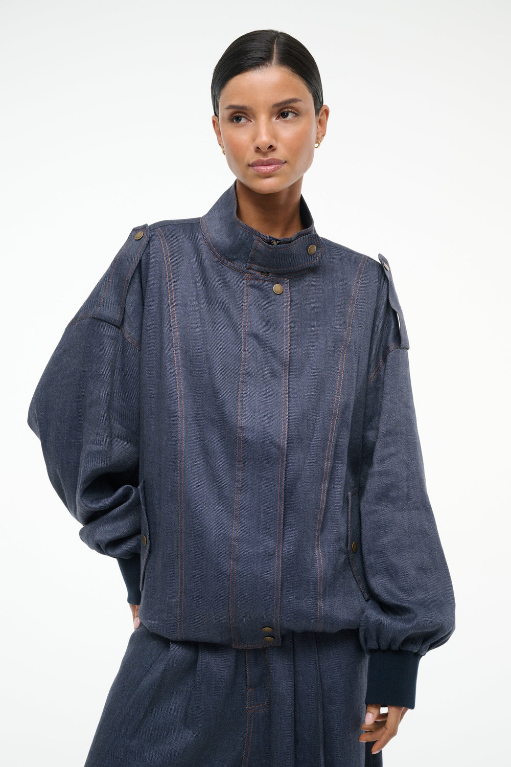SIMONE JACKET CHAMBRAY - STAUD outlet