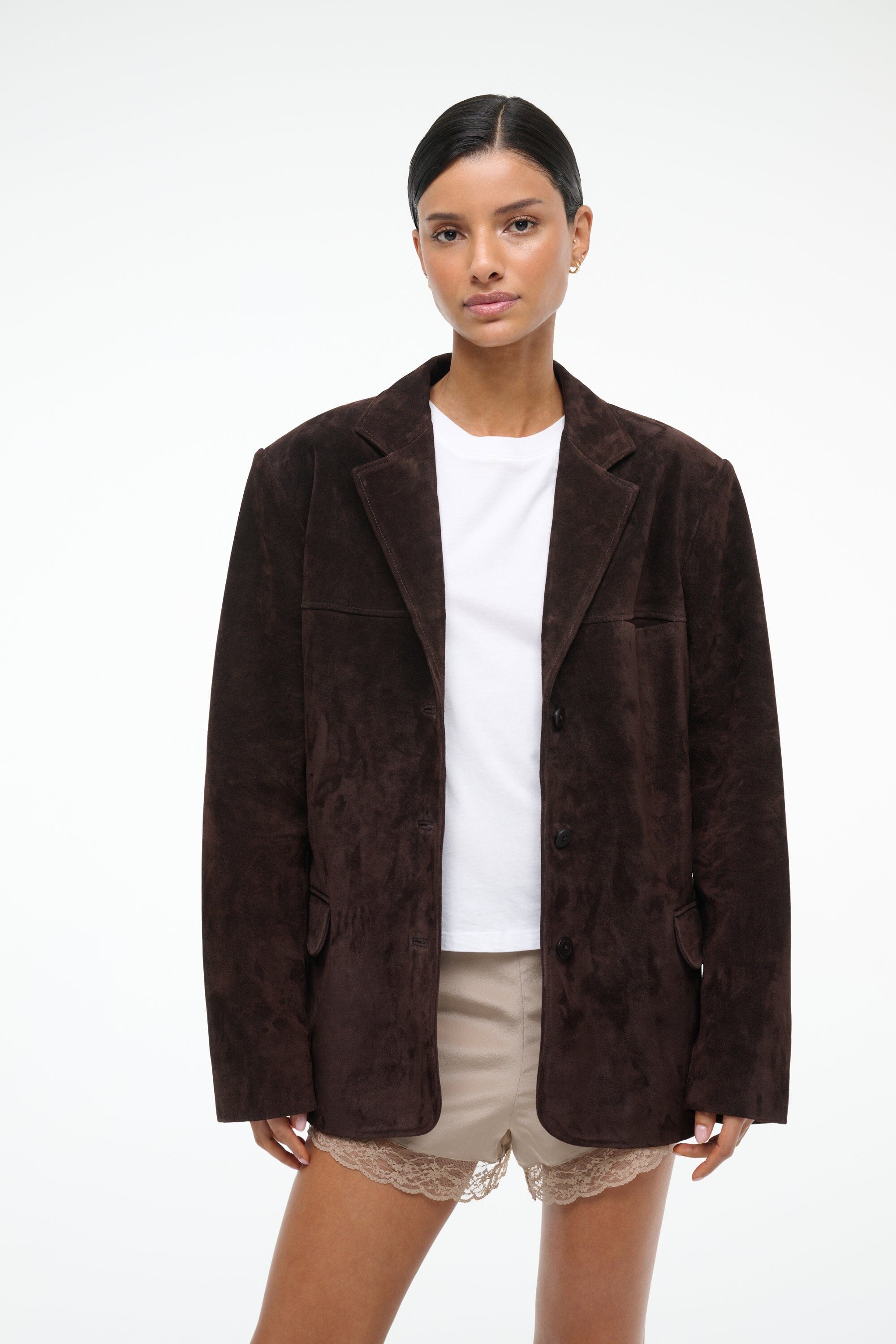 NATALIE SUEDE JACKET ESPRESSO - STAUD outlet