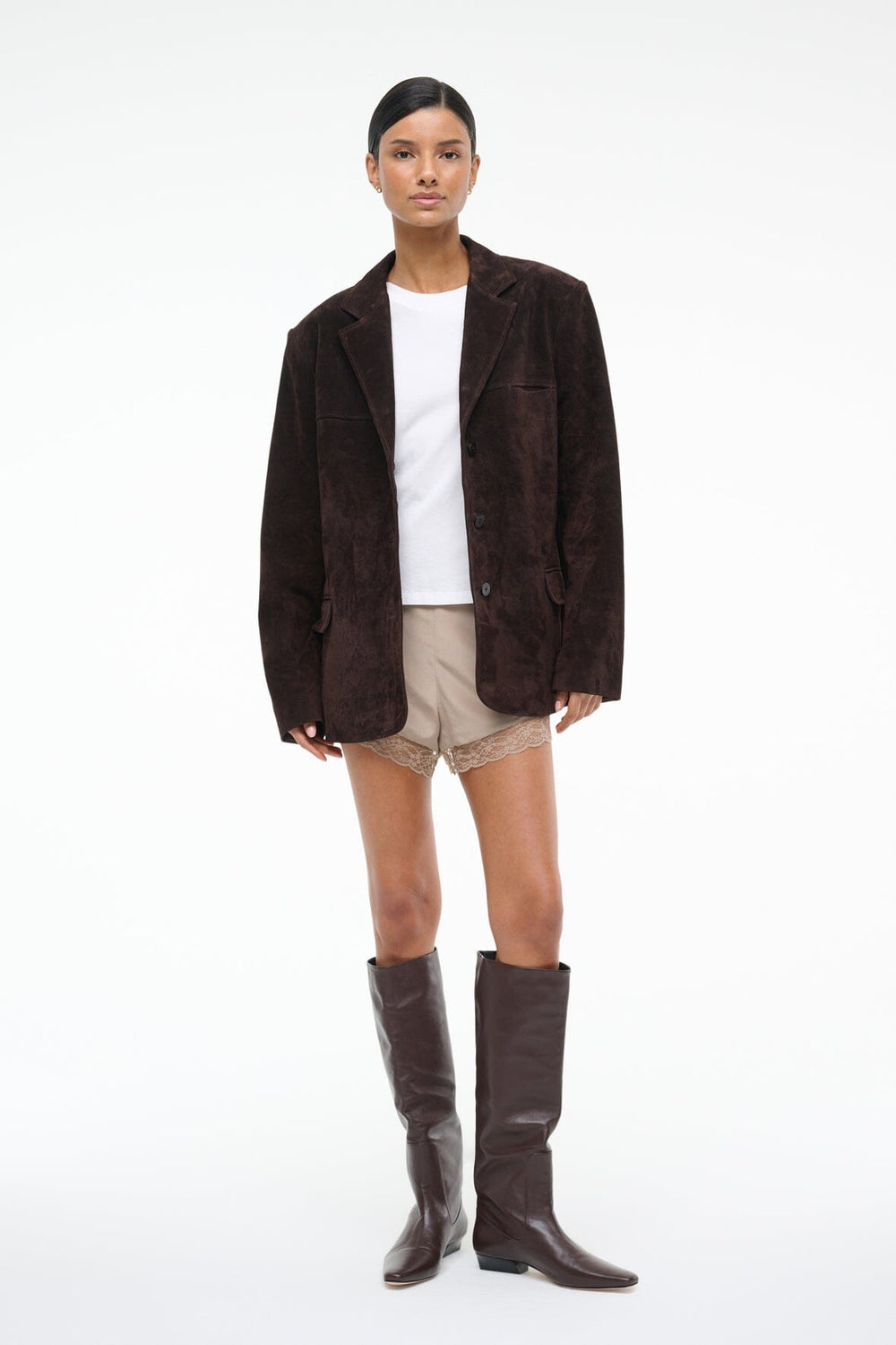 NATALIE SUEDE JACKET ESPRESSO - STAUD outlet