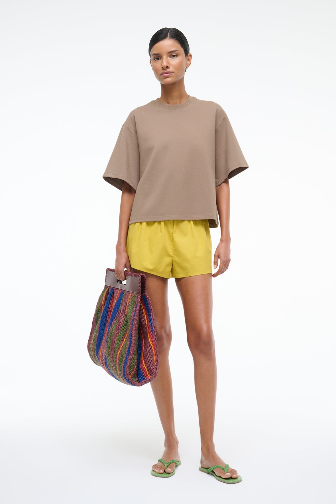 CASSETTE TOP TAUPE - STAUD sale