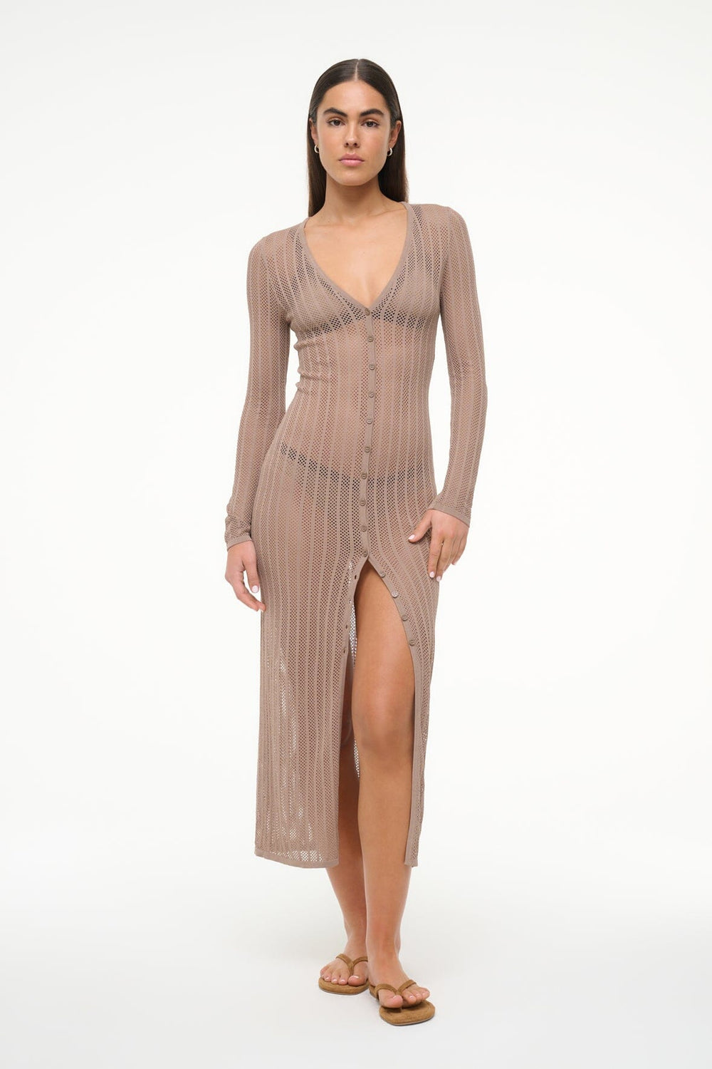 SHOKO COVERUP DRESS TAUPE - STAUD online