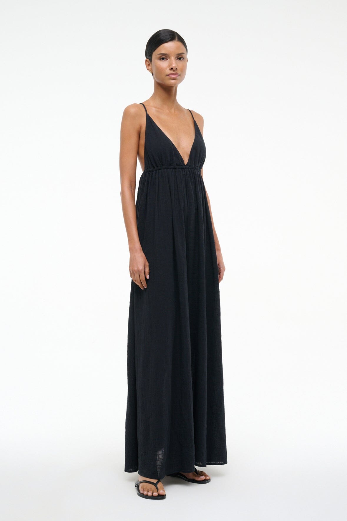 HANNA DRESS BLACK - STAUD online