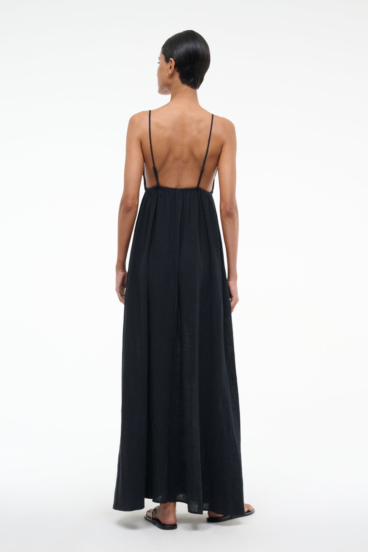 HANNA DRESS BLACK - STAUD online