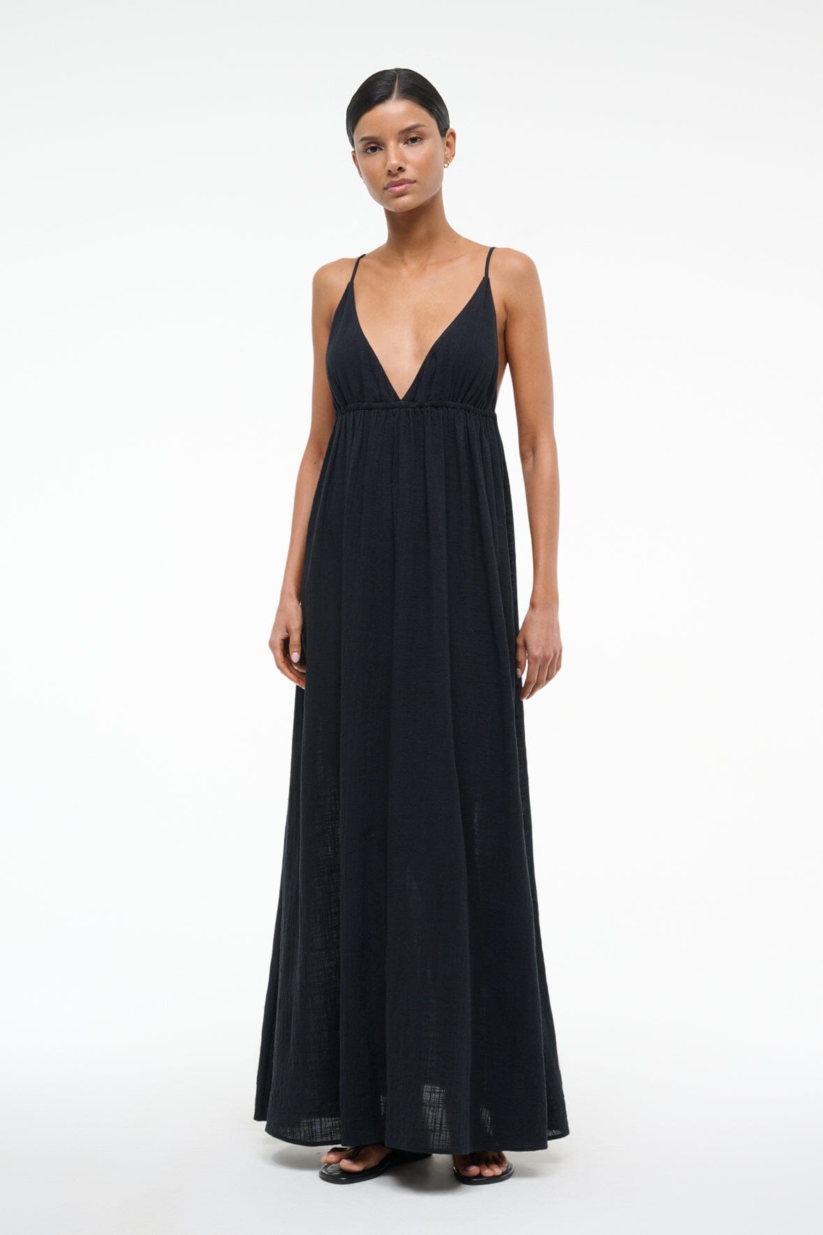 HANNA DRESS BLACK - STAUD online