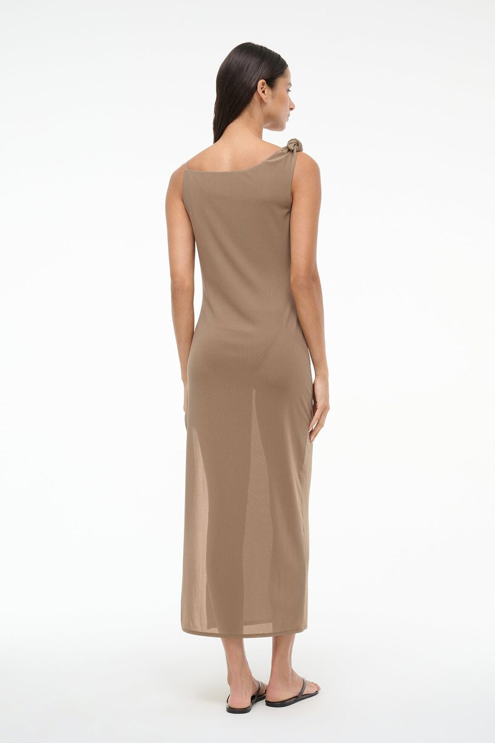 VIENNA DRESS TAUPE - STAUD for sale