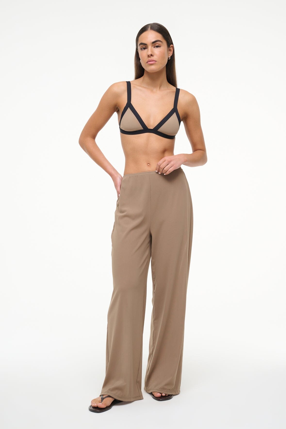 MONICA PANT TAUPE - STAUD for sale