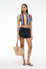 FERNANDA COVERUP TOP MARKET STRIPE - STAUD sale