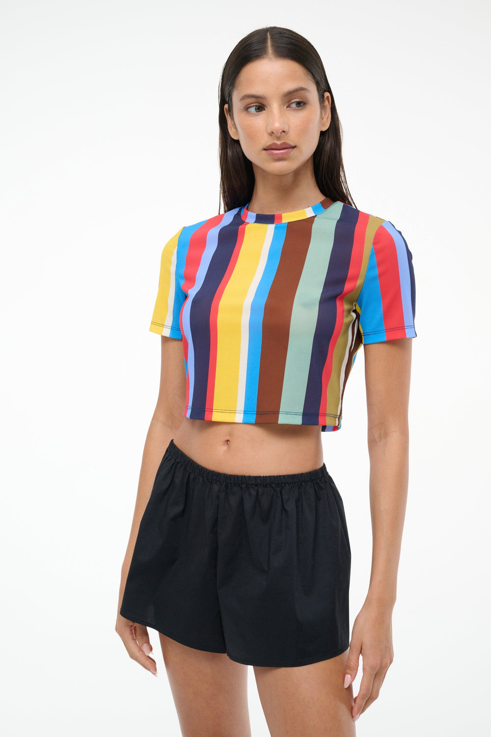 FERNANDA COVERUP TOP MARKET STRIPE - STAUD sale