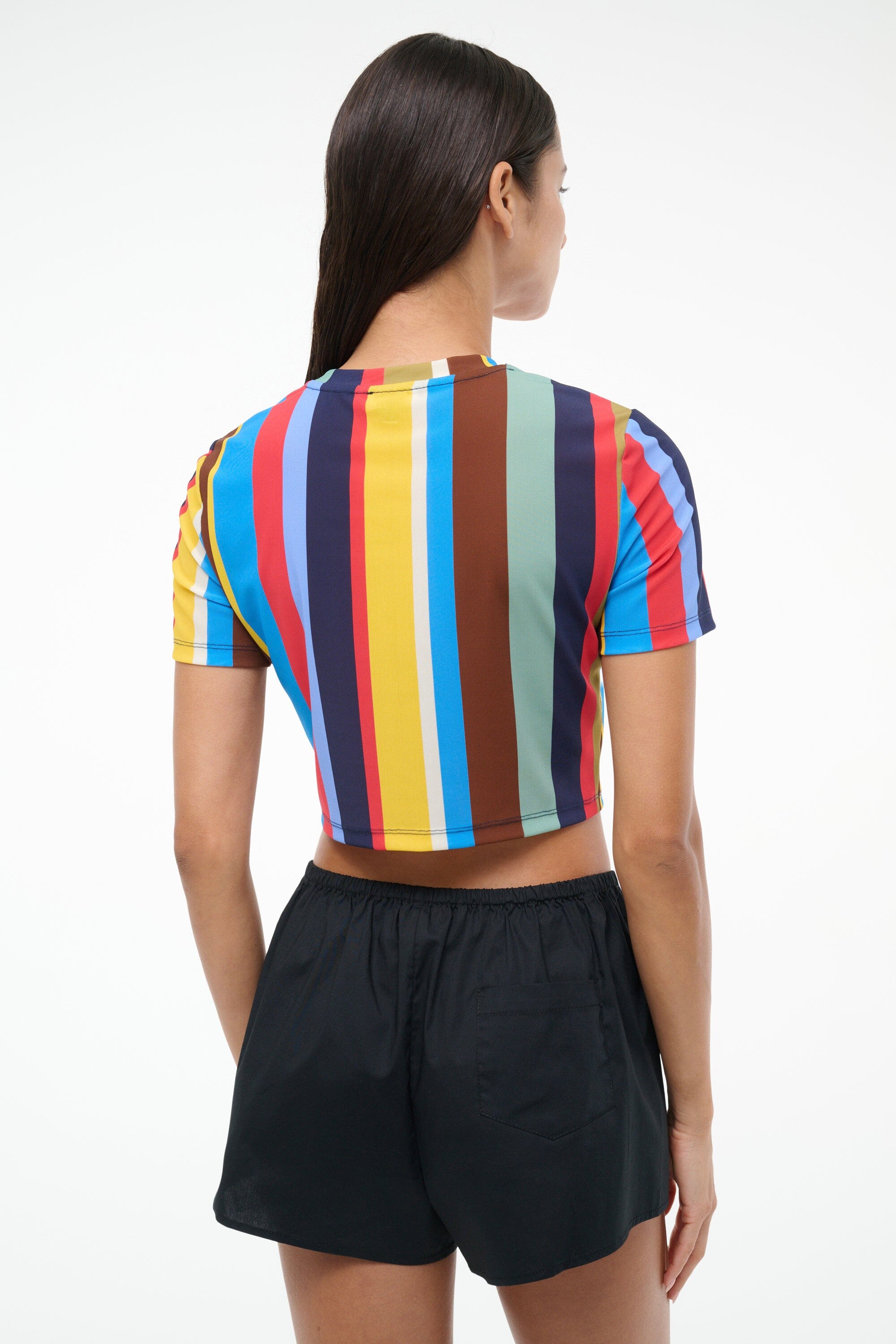 FERNANDA COVERUP TOP MARKET STRIPE - STAUD sale