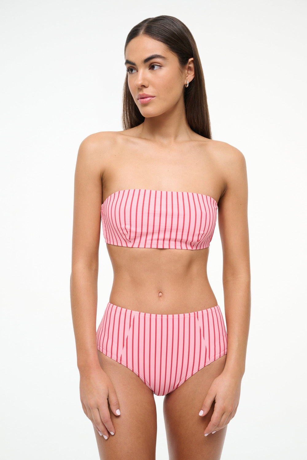 LULU BIKINI TOP MONTAUK STRIPE - STAUD for sale