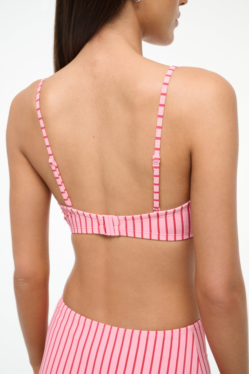 LULU BIKINI TOP MONTAUK STRIPE - STAUD for sale