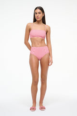 DEVON HIGH RISE BIKINI BOTTOM MONTAUK STRIPE - STAUD online