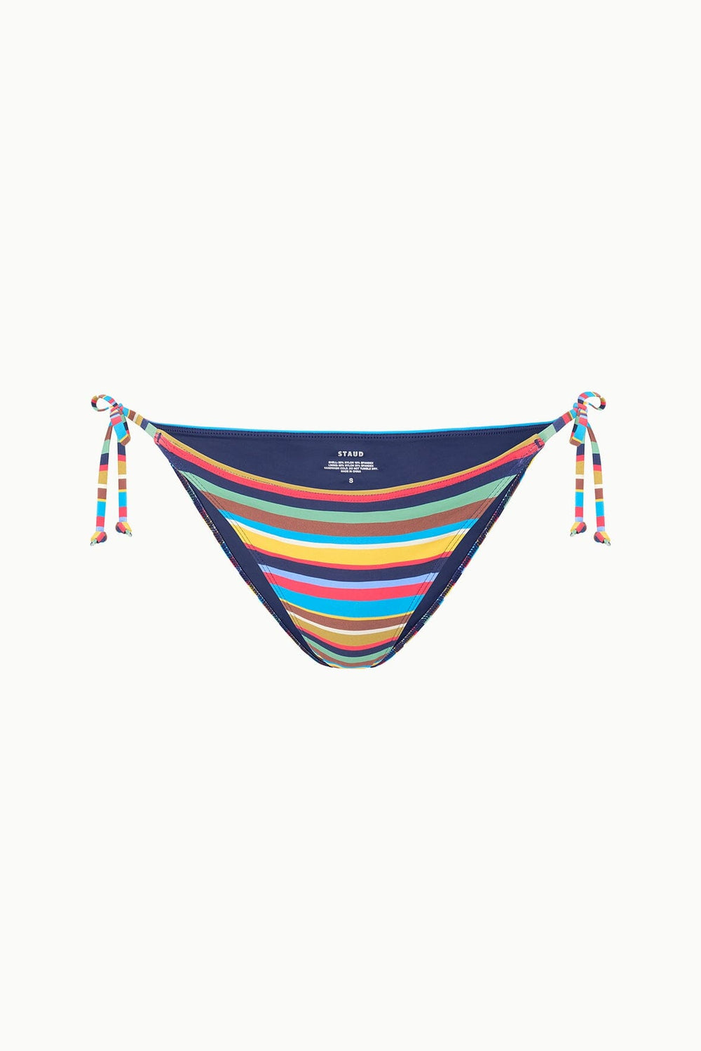 SISLEY SIDE TIE BIKINI BOTTOM MARKET STRIPE - STAUD for sale