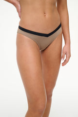 GWEN BIKINI BOTTOM TAUPE/BLACK - STAUD near me