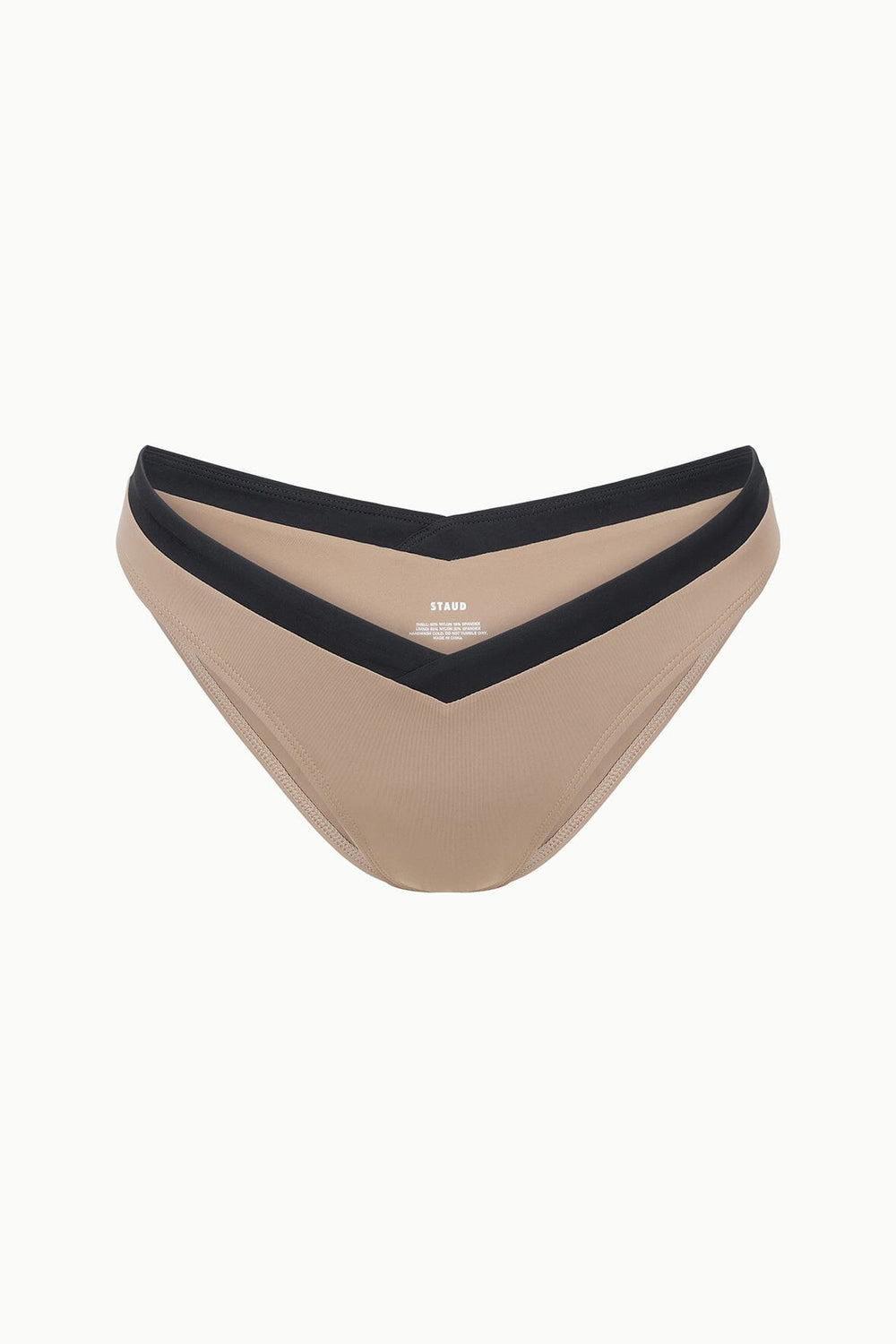 GWEN BIKINI BOTTOM TAUPE/BLACK - STAUD near me