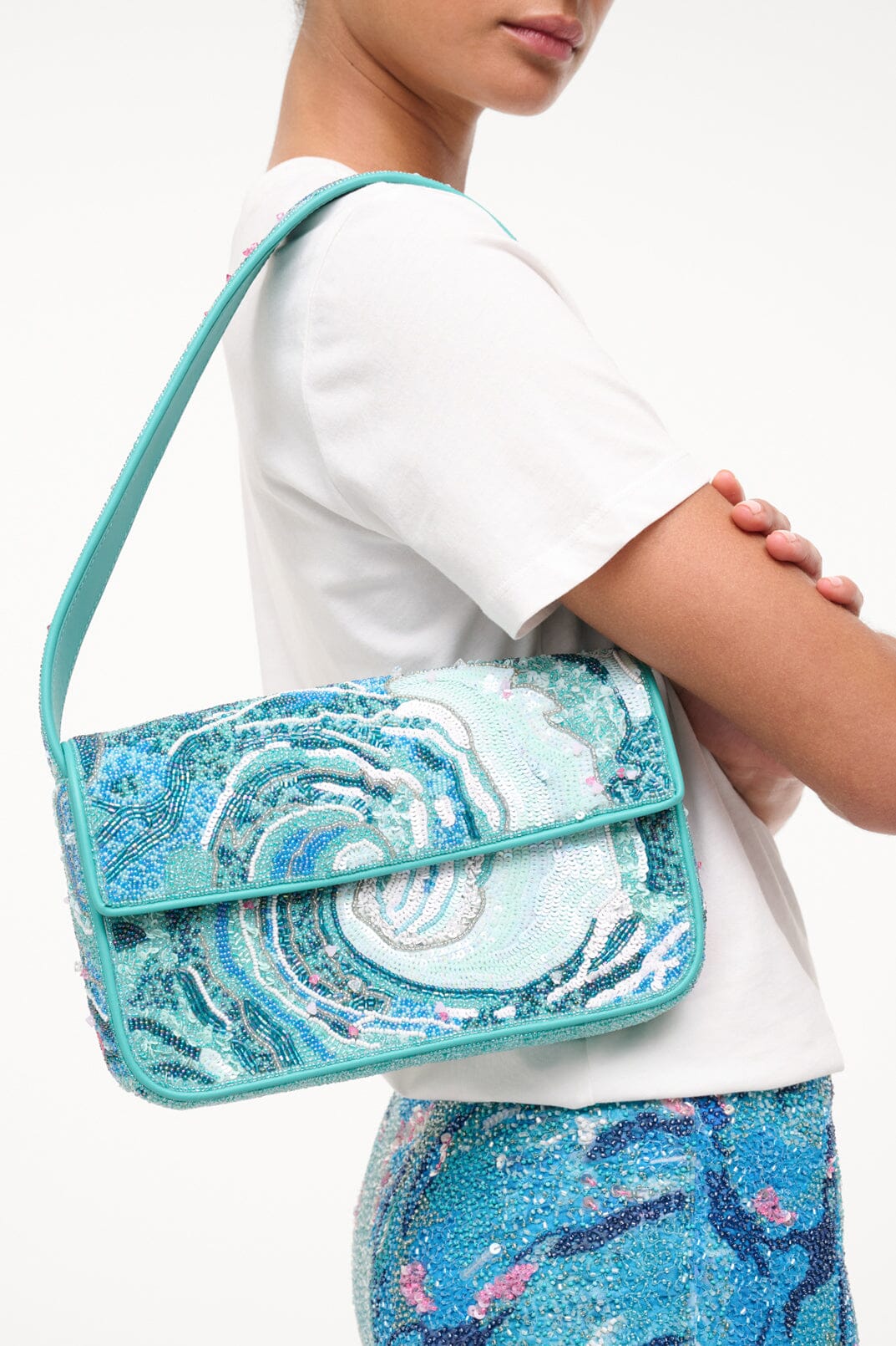 TOMMY BEADED BAG TIDAL WAVE - STAUD online