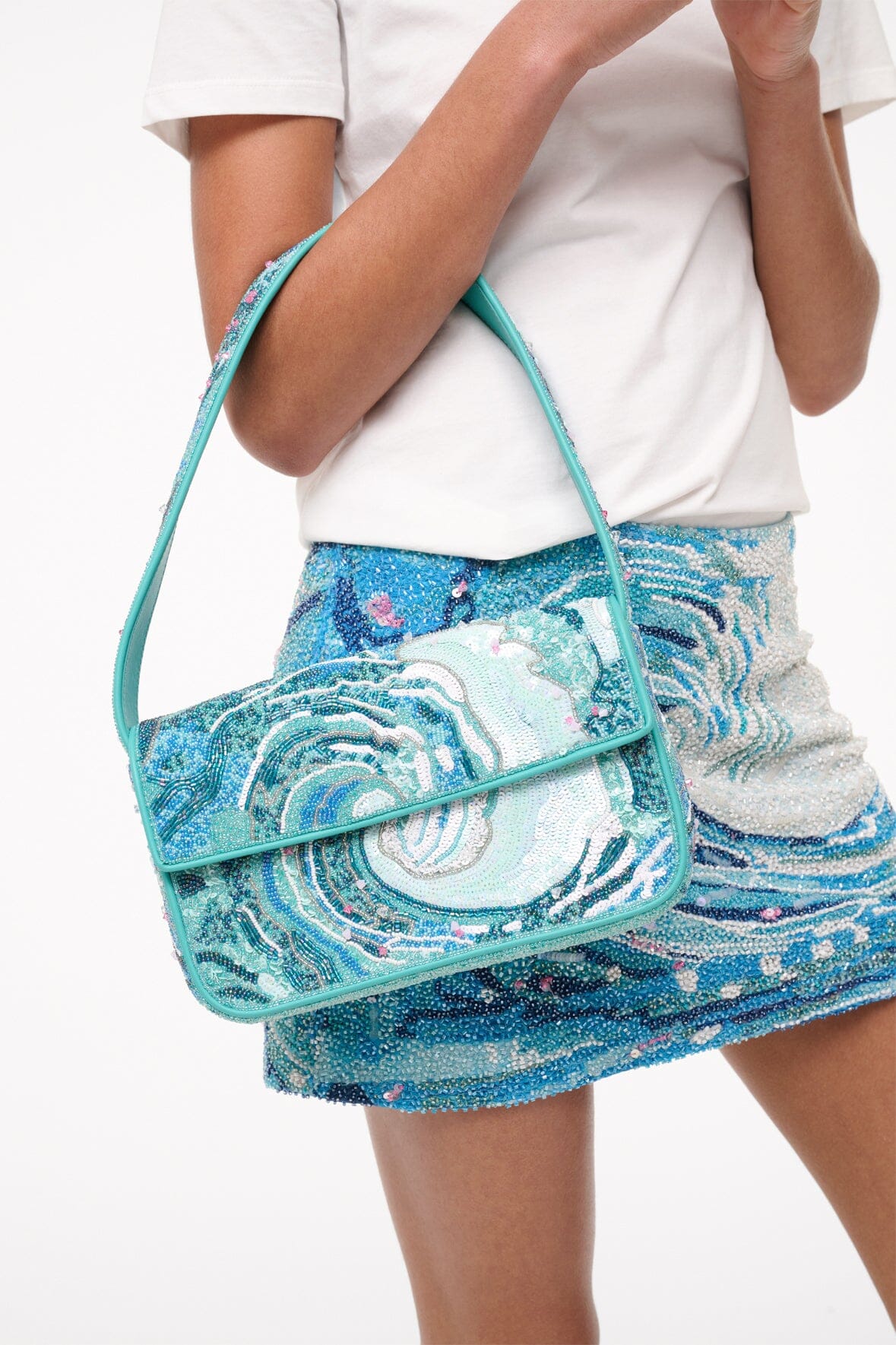 TOMMY BEADED BAG TIDAL WAVE - STAUD online