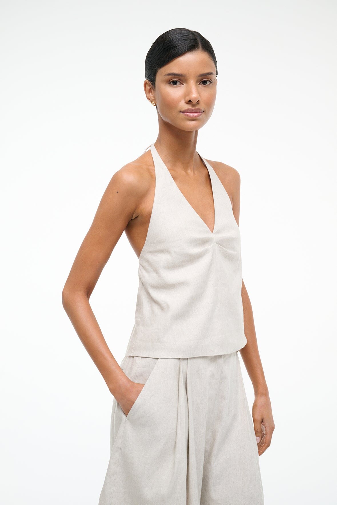 CORSO LINEN TOP NATURAL - STAUD outlet