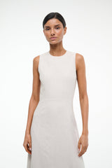 MARTINE LINEN DRESS NATURAL - STAUD for sale