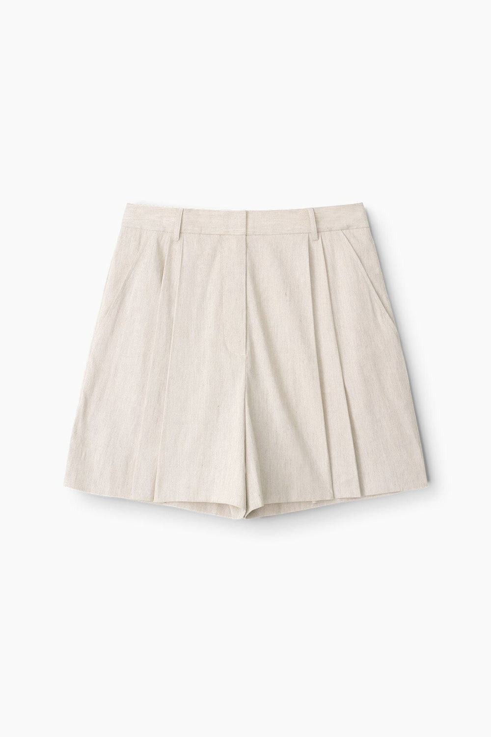 CRUZ LINEN SHORT NATURAL - STAUD outlet
