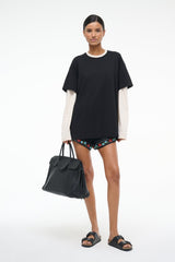 WILLIAM TEE BLACK/ECRU - STAUD sale