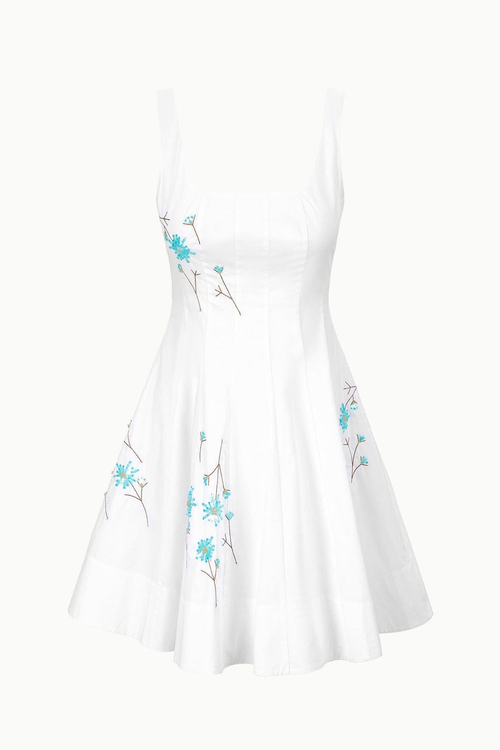 MINI WELLS DRESS DANDELION WHITE - STAUD outlet