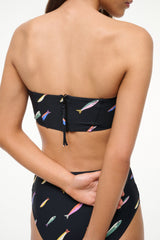 MALA BIKINI TOP POP SARDINES BLACK - STAUD near me