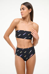 MALA BIKINI TOP POP SARDINES BLACK - STAUD near me