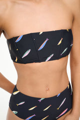 MALA BIKINI TOP POP SARDINES BLACK - STAUD near me