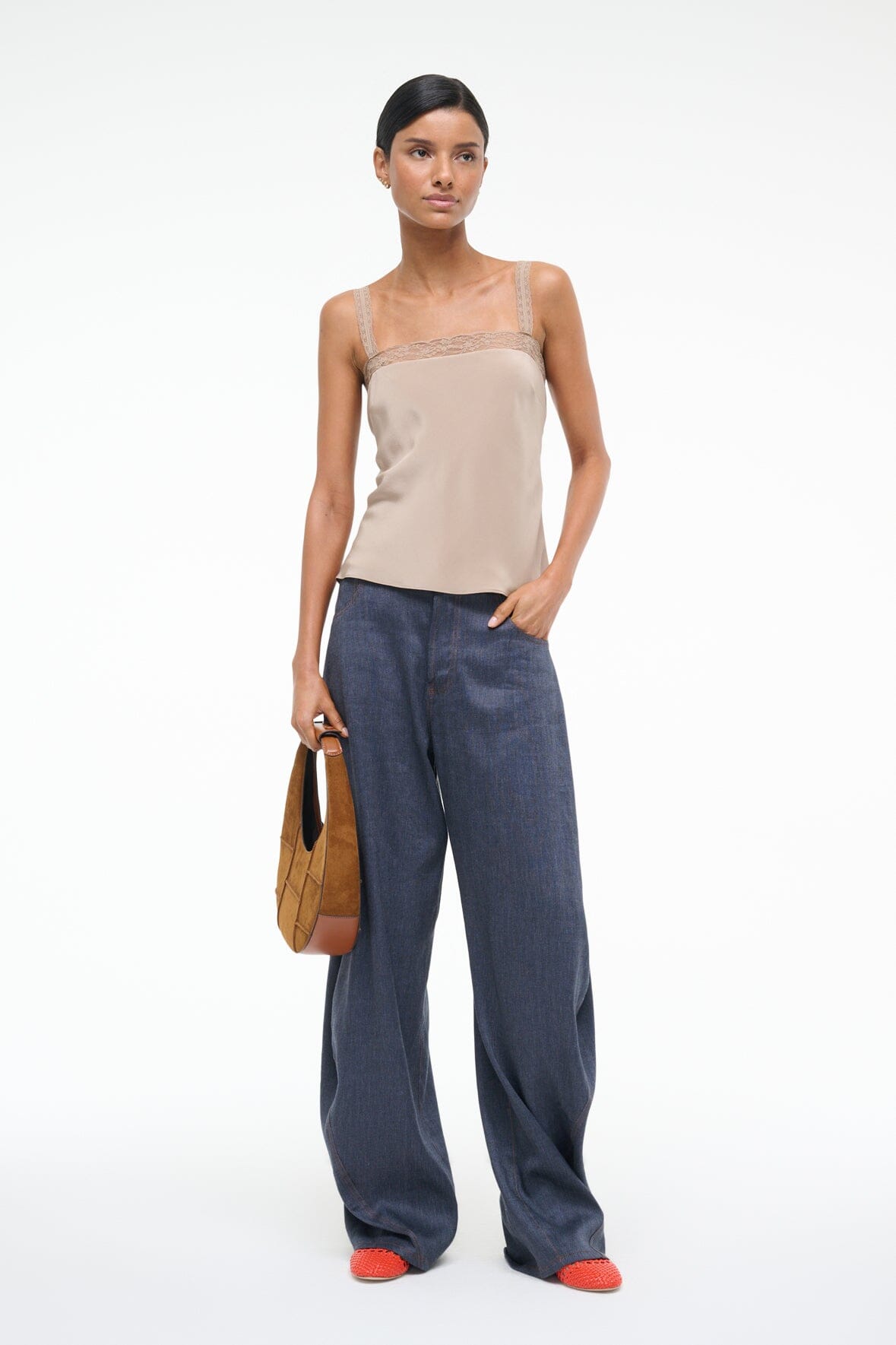 VERONICA SILK TOP DUNE - STAUD for sale